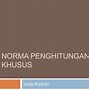 Norma Penghitungan Penghasilan Neto Usaha Dagang